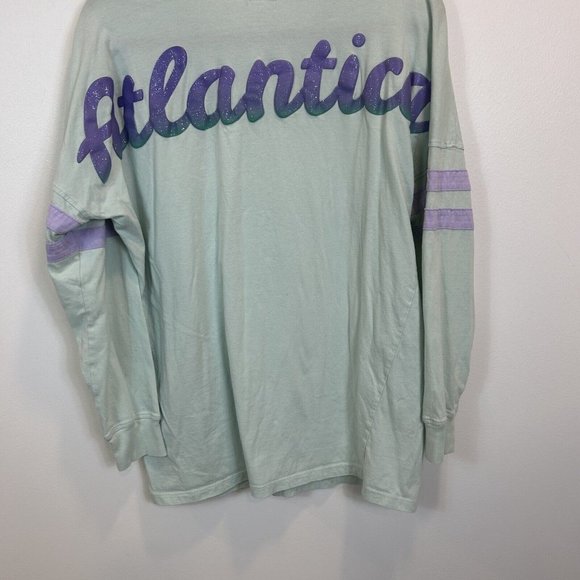 Disney The Little Mermaid Atlantica Spell Out Jersey Medium Disney Ombre - Picture 9 of 9